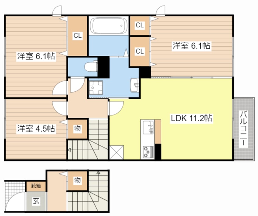 間取図 M’sコート