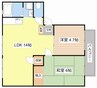 ハイツウッディ 2LDKの間取り