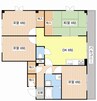 DKビル　エクセレンス１番館 4DKの間取り
