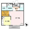 ソレイユ 1Kの間取り