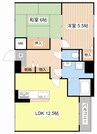 Mプラザ堅田駅前弐番館 2LDKの間取り