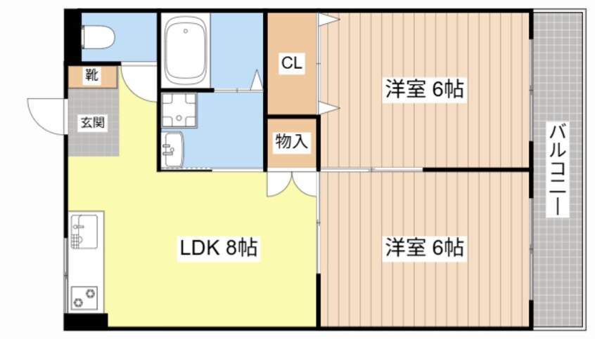 間取図 フォルサⅠ号館