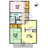 フレマリール林 2LDKの間取り
