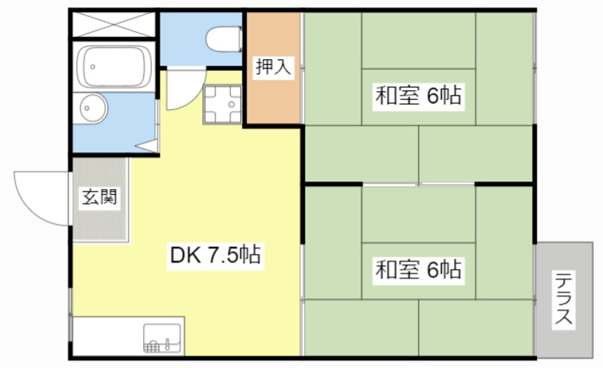 間取図 グリーンハイツたかしま