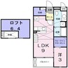エルフローレ 1LDKの間取り