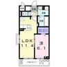 ＮｏｒｔｈＳｔａｒ　Ｃｏｎｄｏ 1LDKの間取り