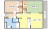 シャルマンハイツ 2LDKの間取り