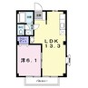 メゾンアドレ 1LDKの間取り