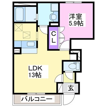 間取図 ルナコート