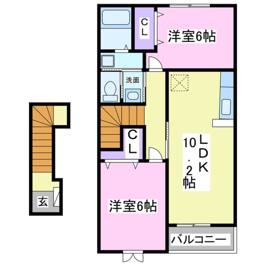 間取図 メゾンラルジュB