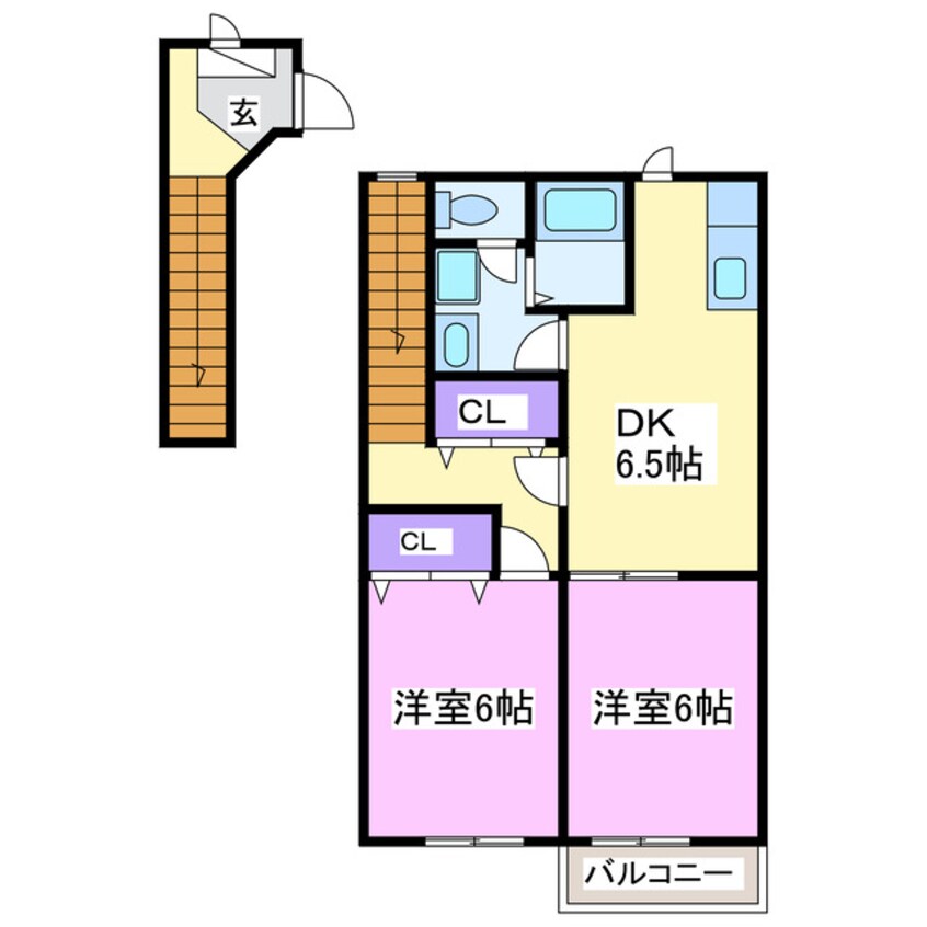 間取図 ソレイユ・TUKASAⅡ