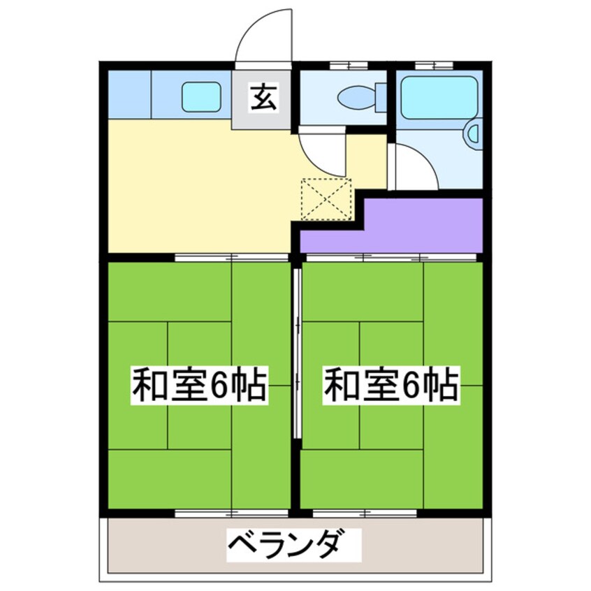 間取図 露崎コーポ