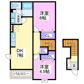 間取図 ティーフベルクB