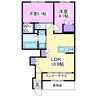 ZEUS茂原Ⅱ 2LDKの間取り