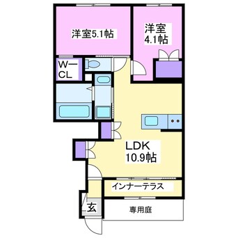 間取図 ZEUS茂原Ⅱ