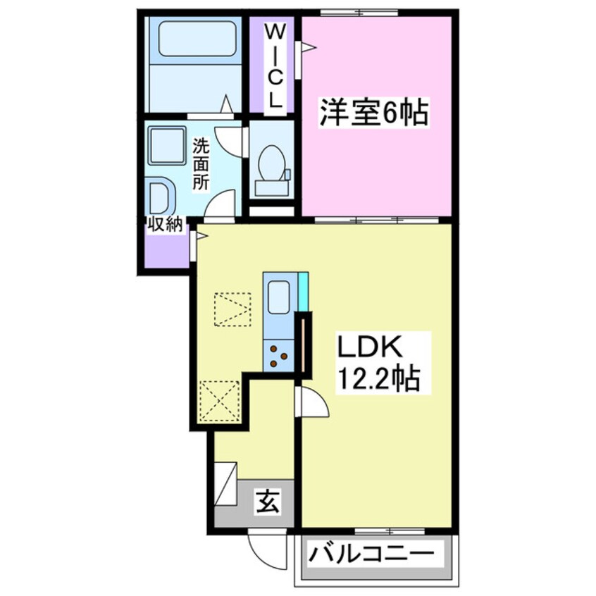 間取図 ヴィラヴェント・S　i