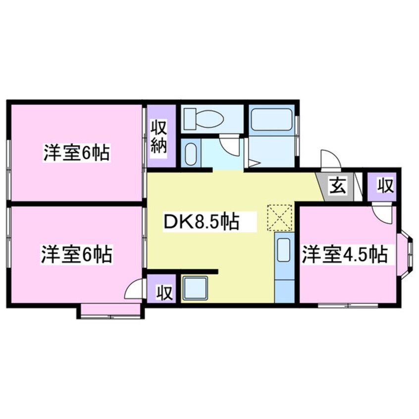 間取図 シャレーあそうⅡ