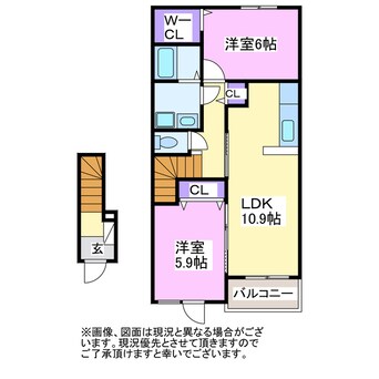 間取図 エレガンテ　プレッソA