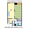 真砂喜マンション 1DKの間取り