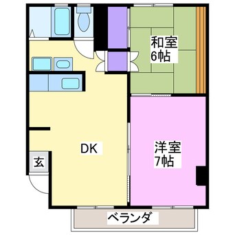 間取図 コーポ高師