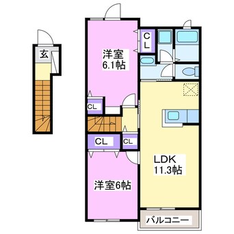 間取図 アニメート・S　Ⅱ