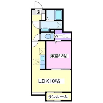 間取図 アウラ茂原　梅