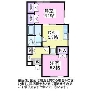 間取図 コーポメイプルA