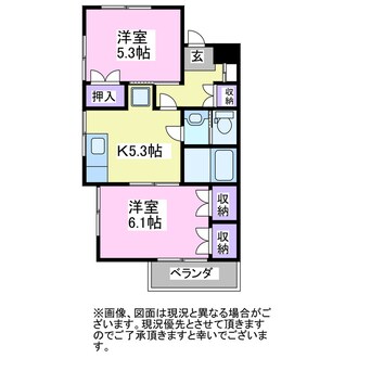 間取図 コーポメイプルA