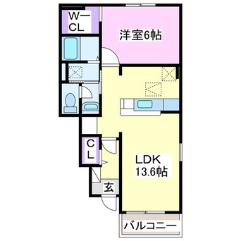 間取図 ラーナ・コンフォルトA