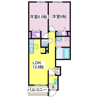 間取図 アルカンシエルA