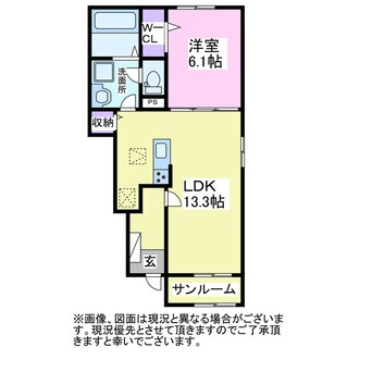 間取図 ローズグラスⅠ