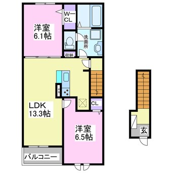 間取図 ローズグラスⅡ