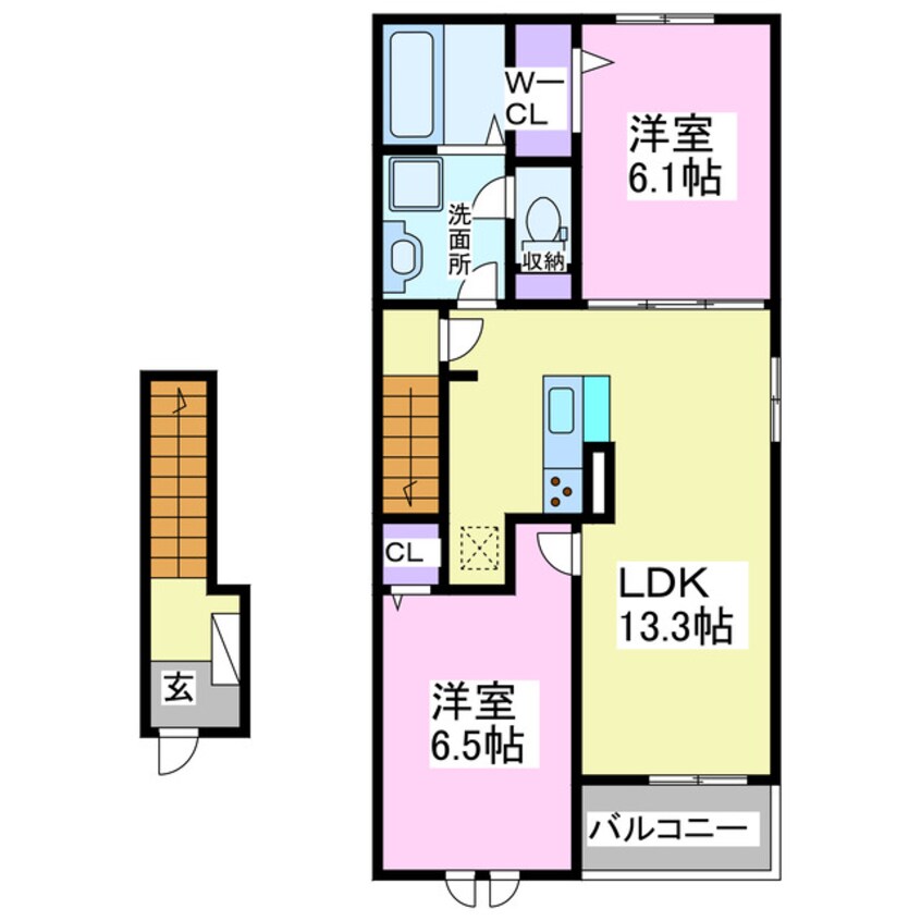 間取図 ローズグラスⅡ