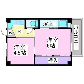 間取図 ビレッジハウス早野１号棟