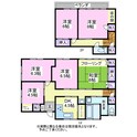 大網白里市富田の戸建貸家の間取図