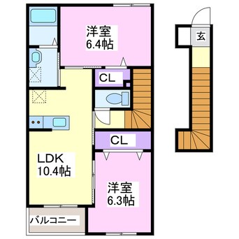 間取図 ユニヴァリィエスポアール