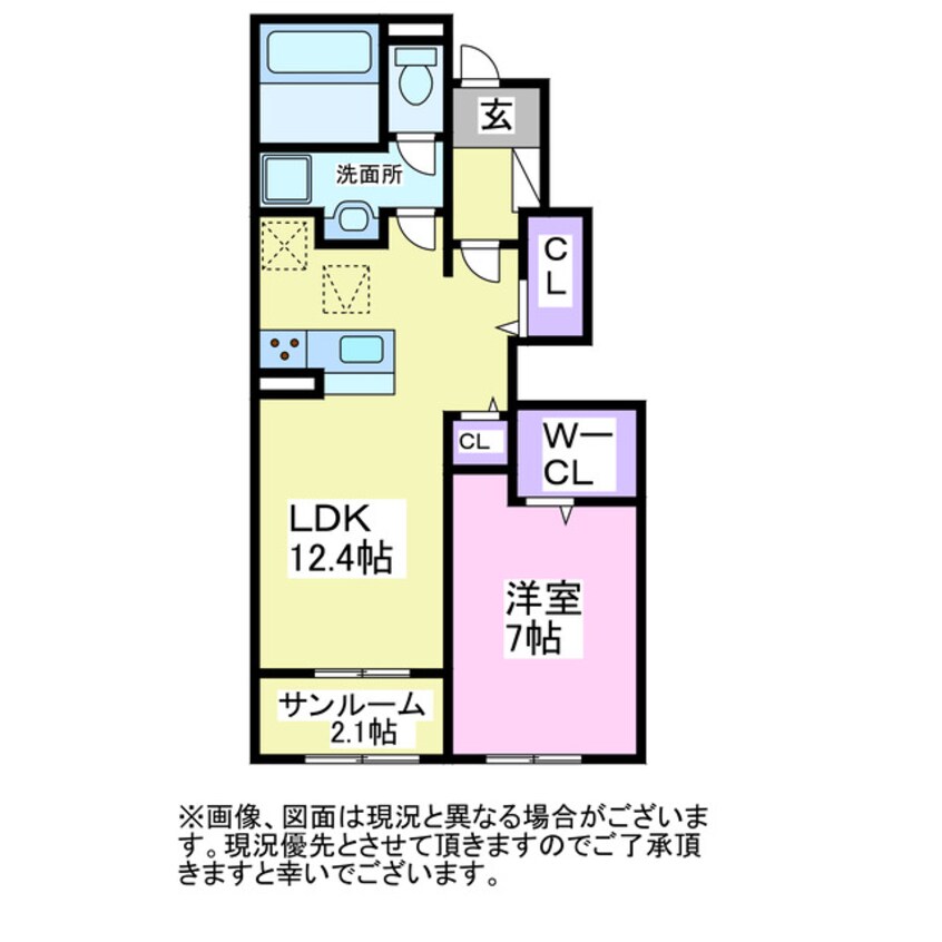 間取図 プリ―トＨ