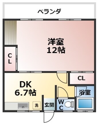 間取図 中嶋コーポ