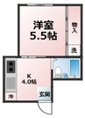 KICHIビル 1Kの間取り