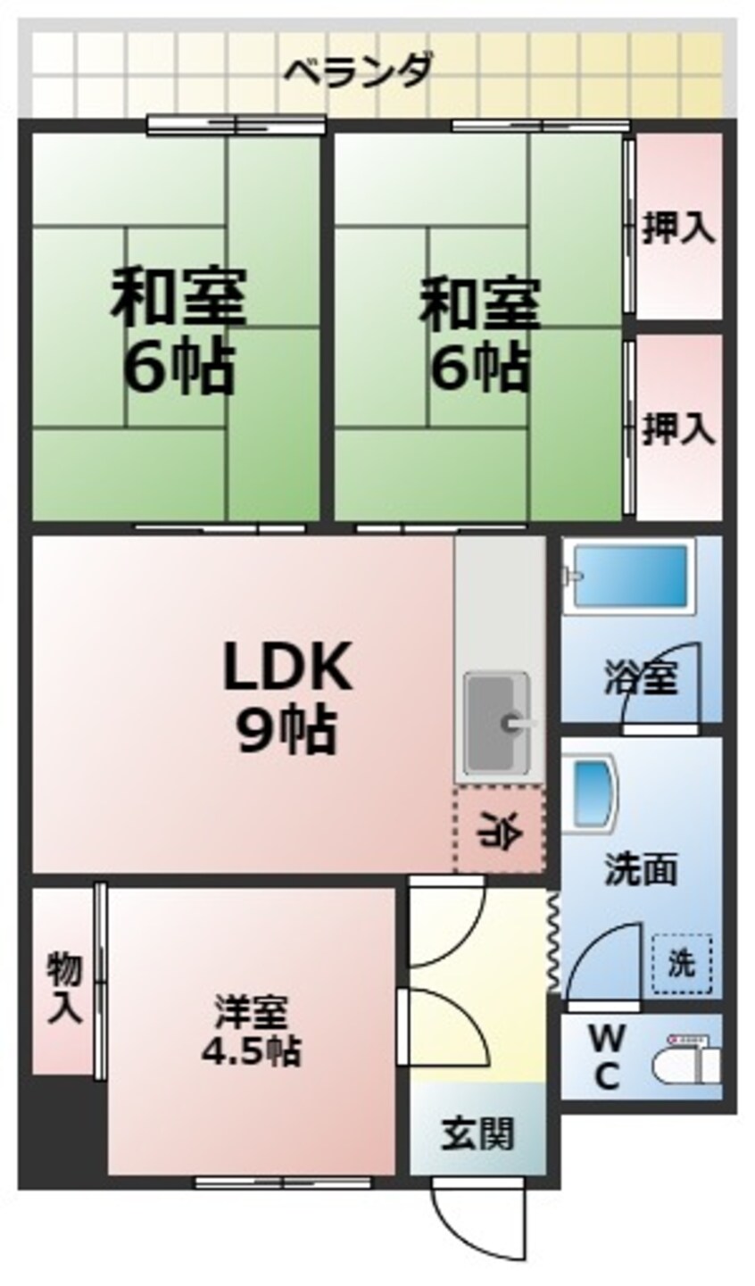 間取図 延命寺マンション