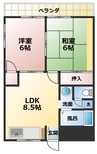 瀬高ビル 2DKの間取り