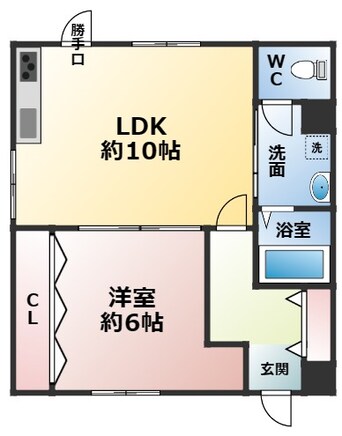 間取図 フレッシュコーポのだ