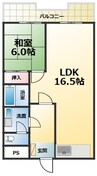 大正ビル 1LDKの間取り