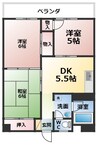 ロイヤルマンション大牟田 3DKの間取り