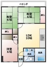 サンビレッジシンエイ 3LDKの間取り