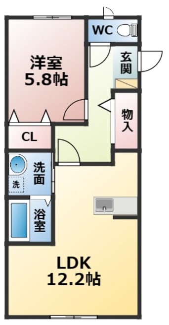 間取図 Leaterrace