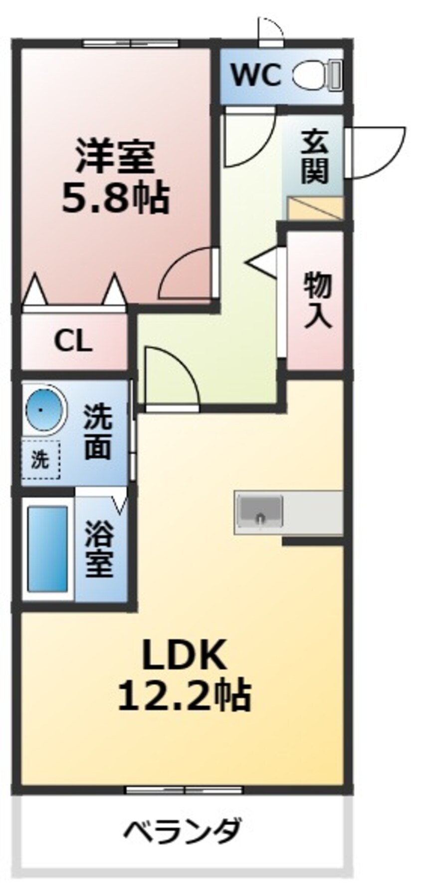 間取図 Leaterrace