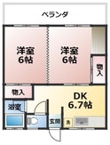 中嶋コーポの間取図