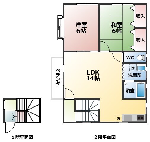 間取り図 ウエストハイツ