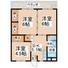 国崎ビル3 3DKの間取り